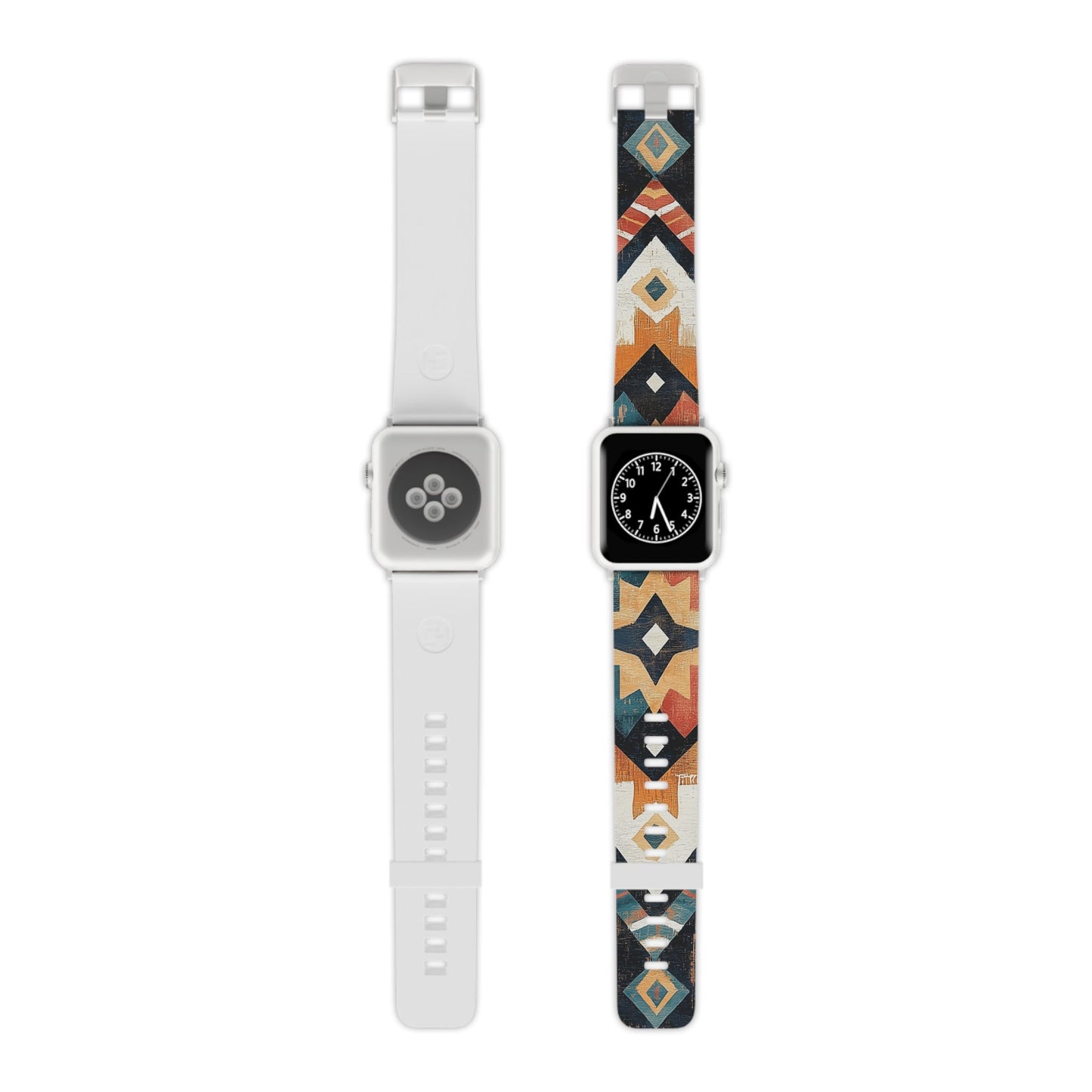 Vintage Southwestern Diamond Apple Watch Band | Rustic Tribal Design - BOGO Cases