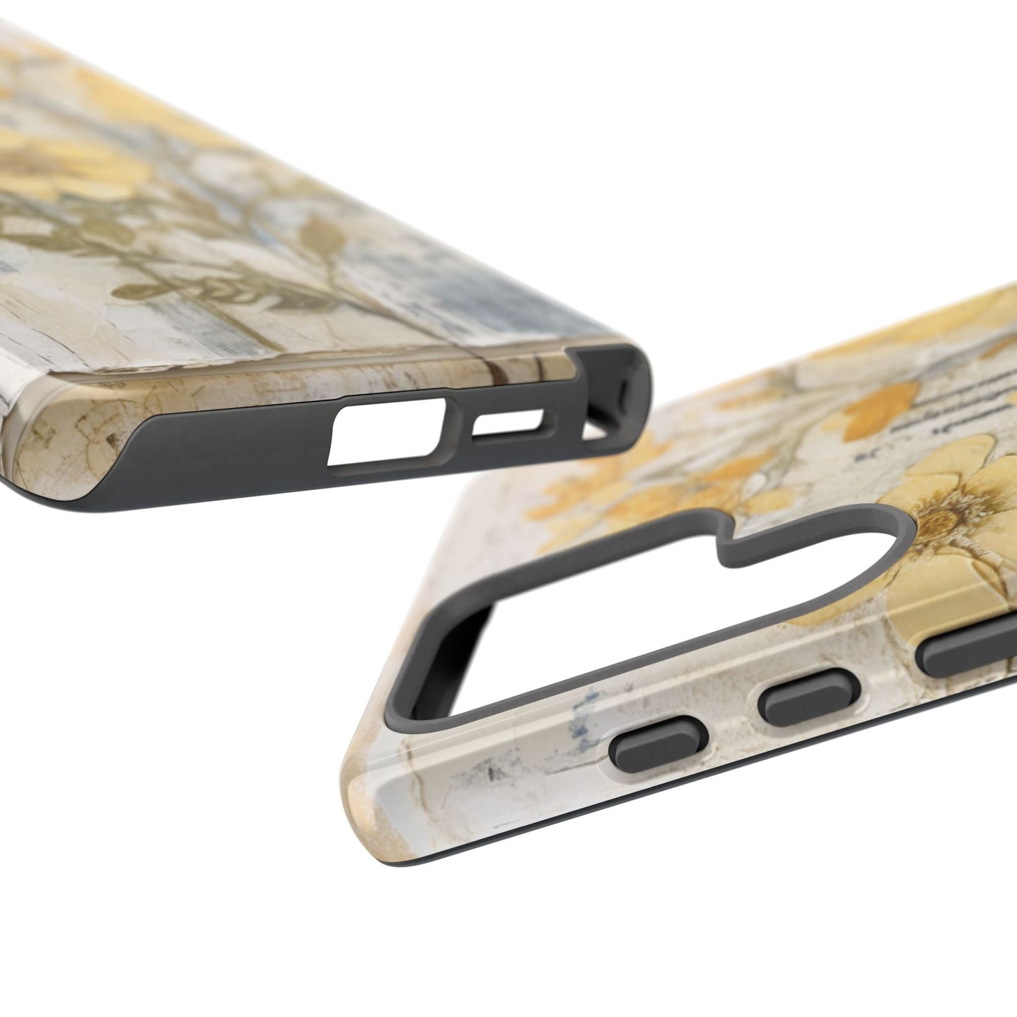 Vintage Yellow Floral Collage - Samsung Galaxy Case, Shockproof & Slim - BOGO Cases