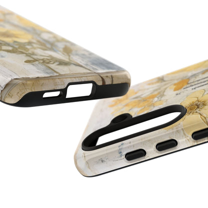 Vintage Yellow Floral Collage - Samsung Galaxy Case, Shockproof & Slim - BOGO Cases