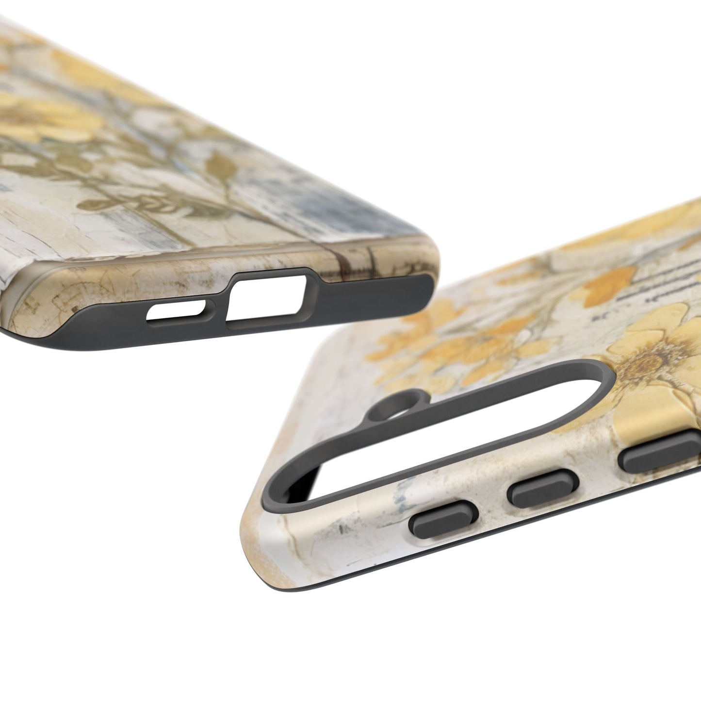 Vintage Yellow Floral Collage - Samsung Galaxy Case, Shockproof & Slim - BOGO Cases