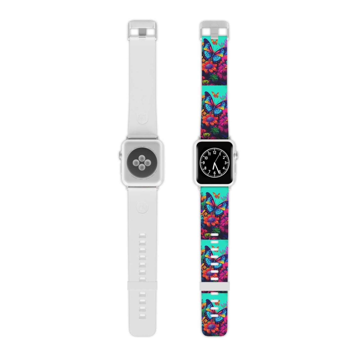 Vivid Butterfly & Floral Burst Apple Watch Band - BOGO Cases