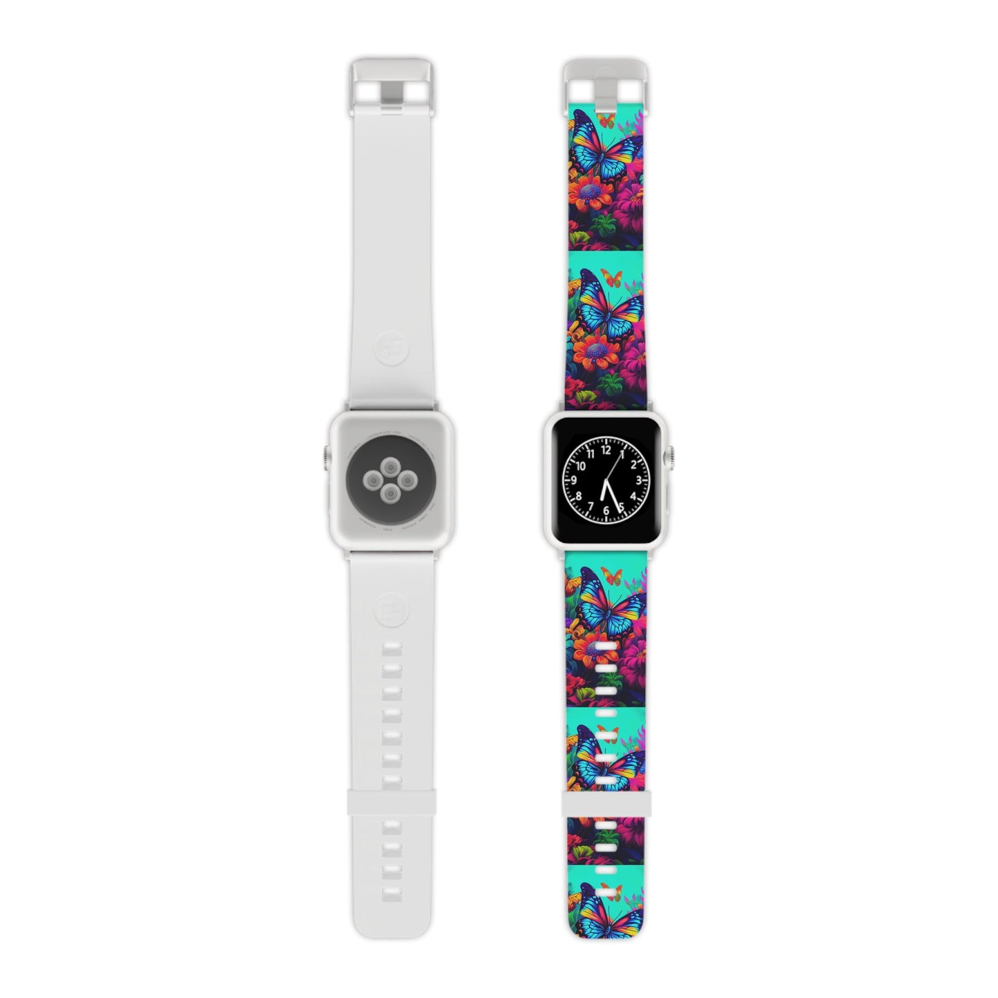 Vivid Butterfly & Floral Burst Apple Watch Band - BOGO Cases
