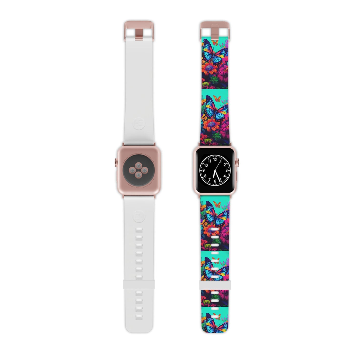 Vivid Butterfly & Floral Burst Apple Watch Band - BOGO Cases