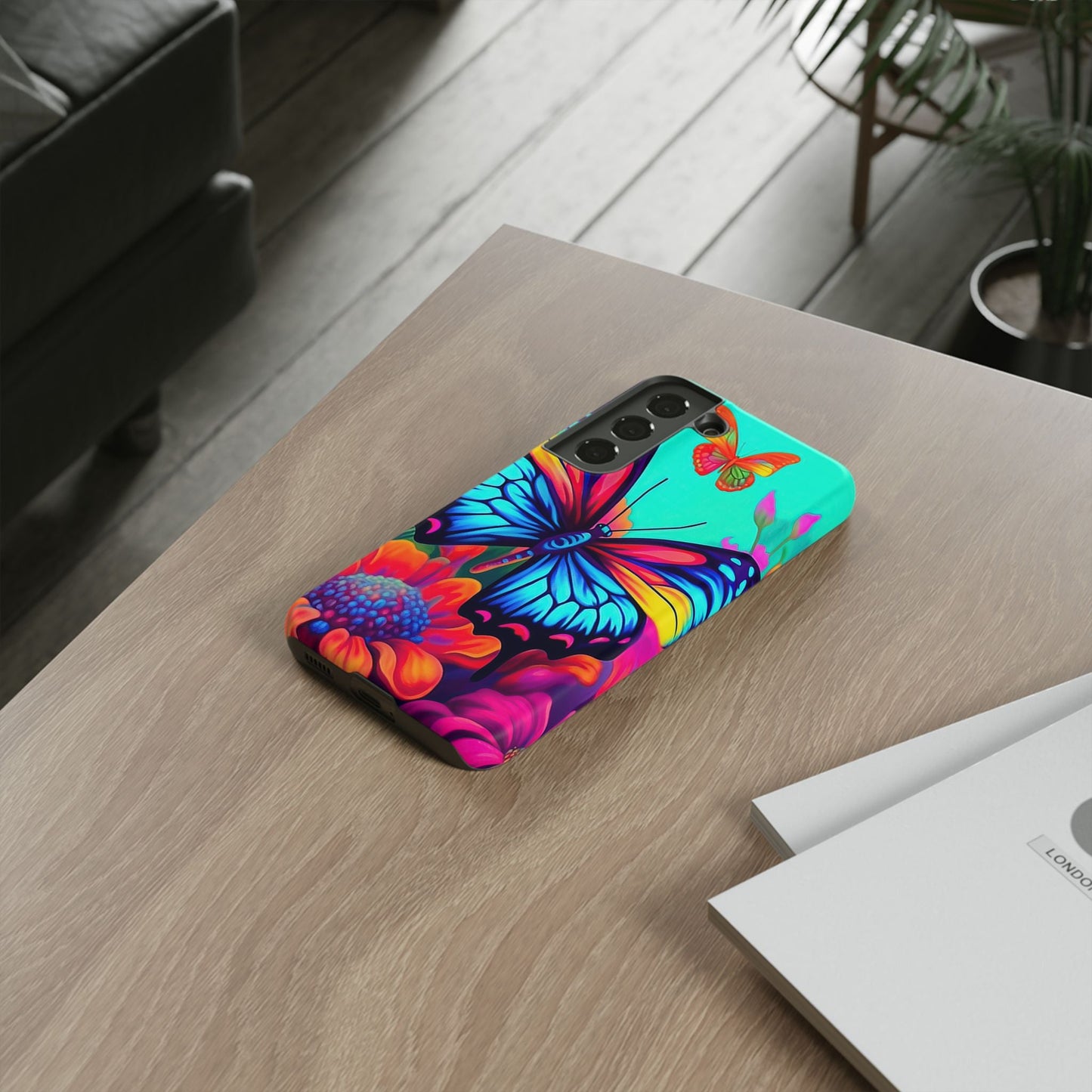 Vivid Butterfly & Floral Burst - Samsung Galaxy Case - BOGO Cases