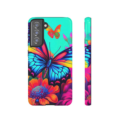 Vivid Butterfly & Floral Burst - Samsung Galaxy Case - BOGO Cases