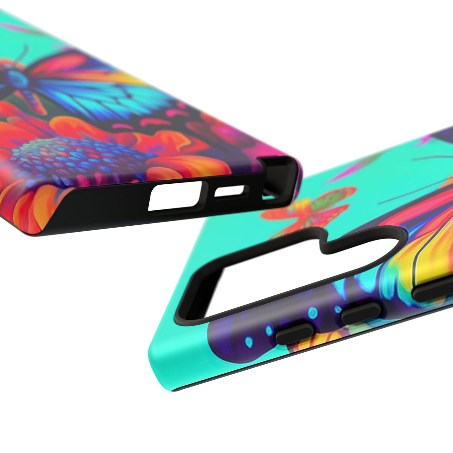 Vivid Butterfly & Floral Burst - Samsung Galaxy Case - BOGO Cases