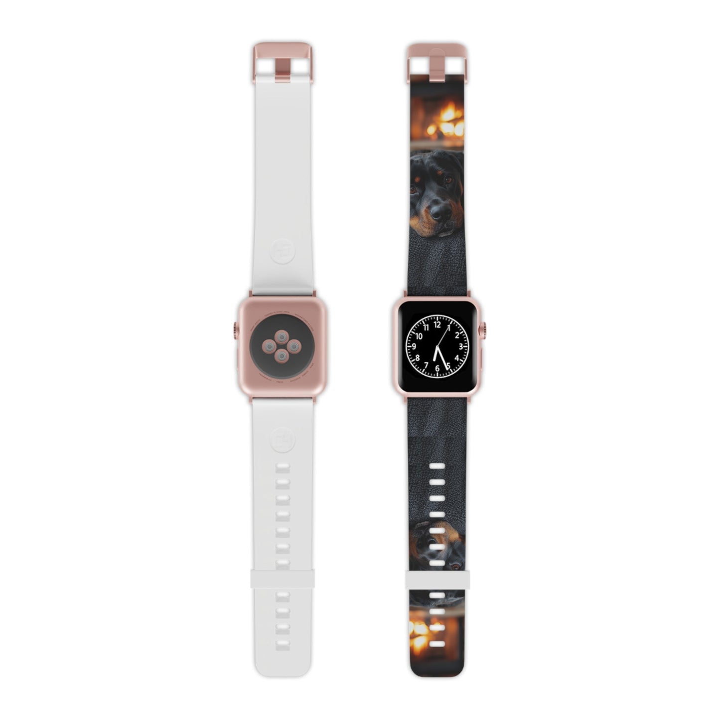 Warm Rottweiler by the Fireplace Apple Watch Band - BOGO Cases
