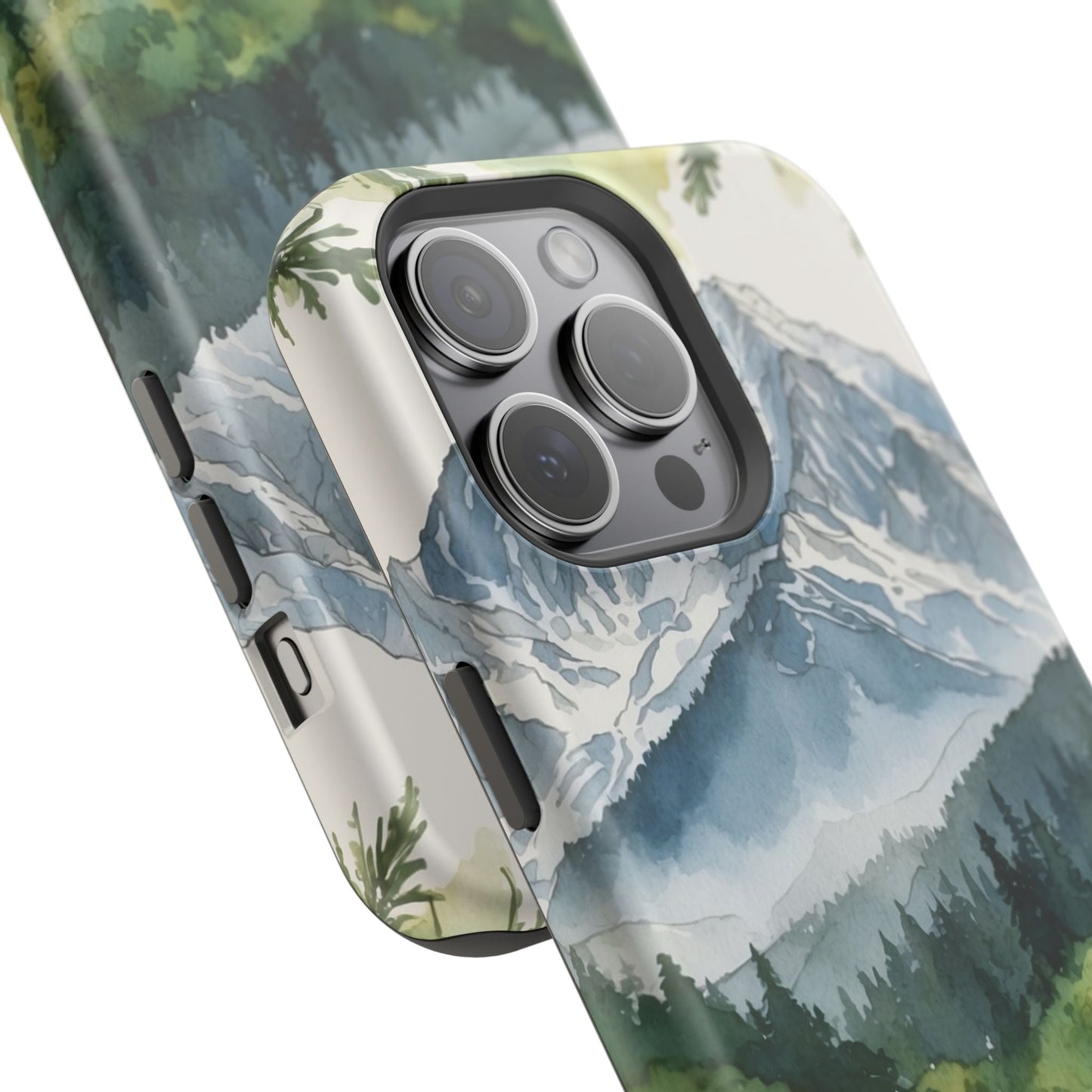Watercolor Alpine Mountainscape - MagSafe iPhone Case - BOGO Cases