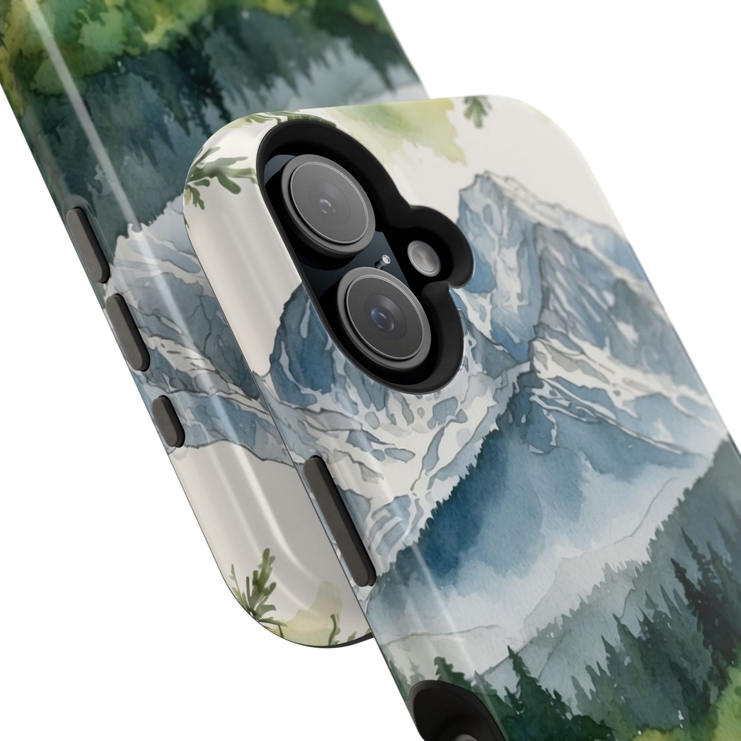 Watercolor Alpine Mountainscape - MagSafe iPhone Case - BOGO Cases