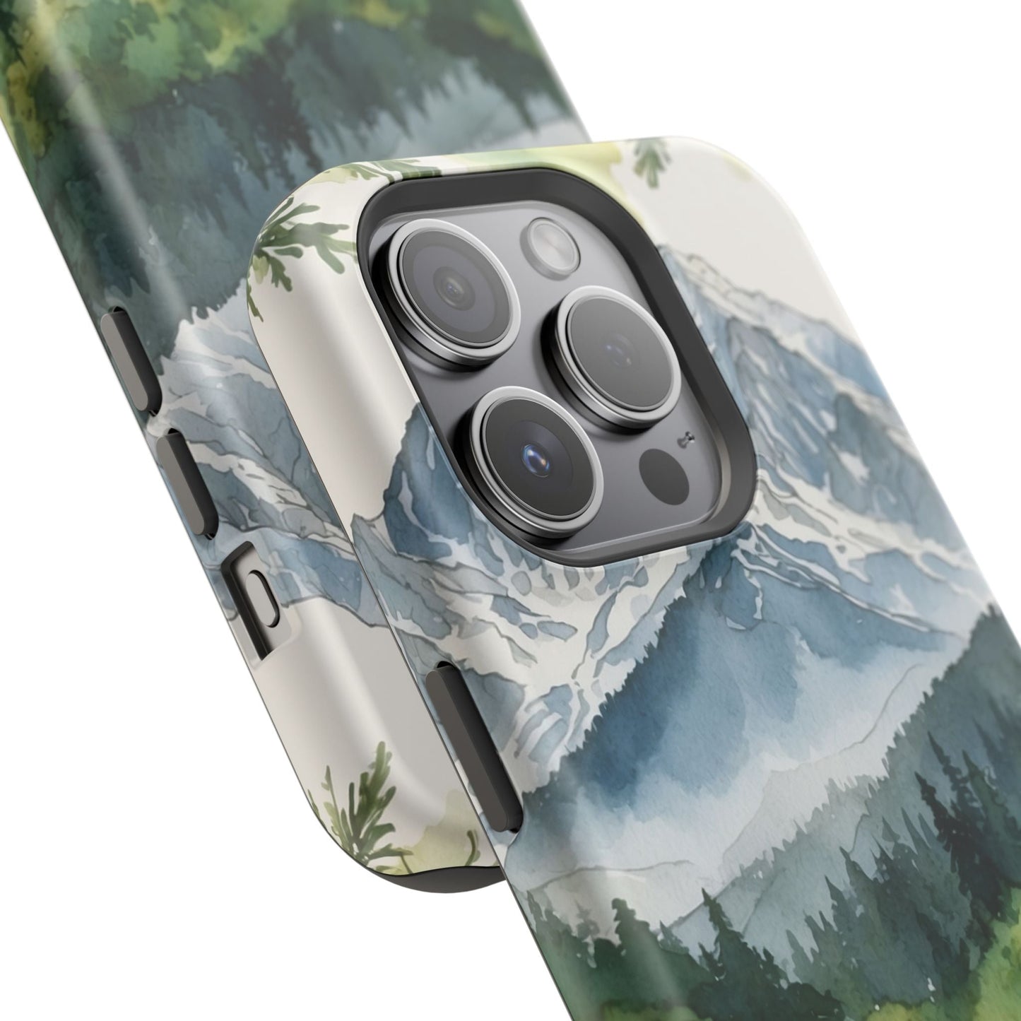 Watercolor Alpine Mountainscape - MagSafe iPhone Case - BOGO Cases