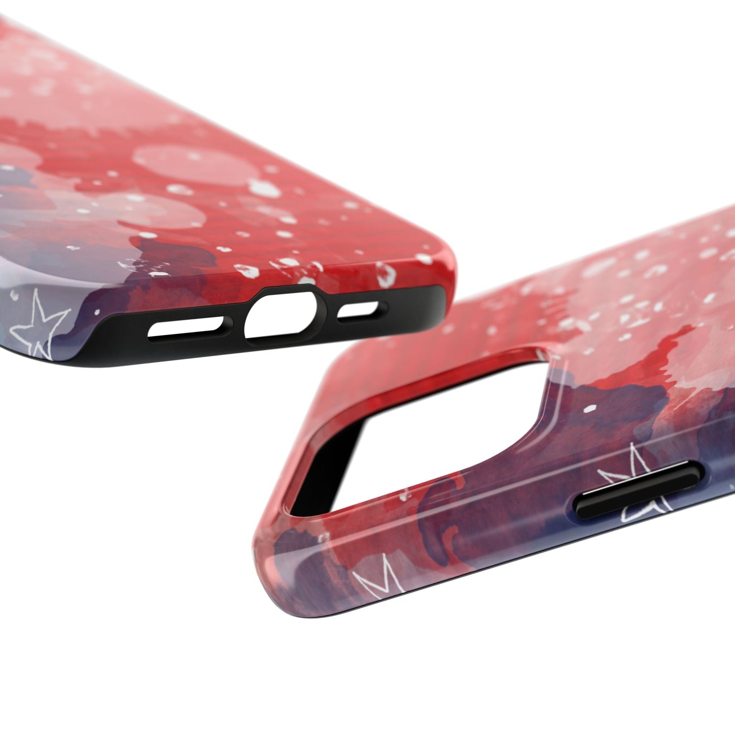 Watercolor American Flag Art – iPhone Series Case - BOGO Cases