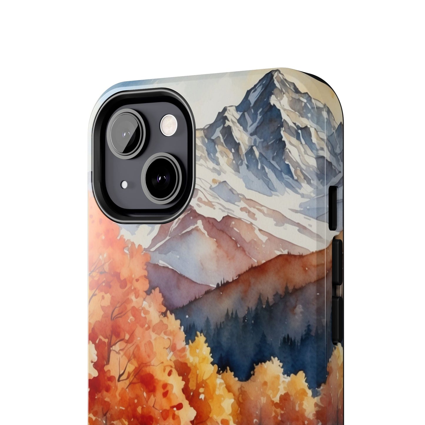 Watercolor Autumn Forest and Mountains - iPhone Case - BOGO Cases