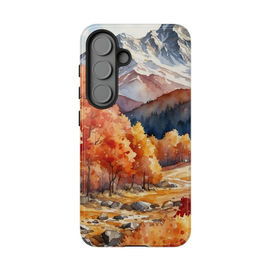 Watercolor Autumn Forest and Mountains - Samsung Galaxy Case - BOGO Cases