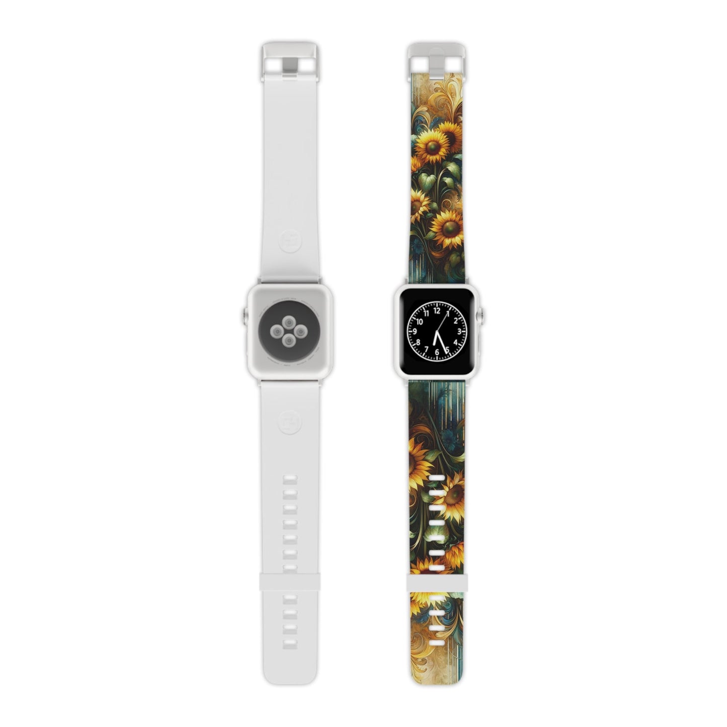 Watercolor Floral Sunflower Apple Watch Band - BOGO Cases