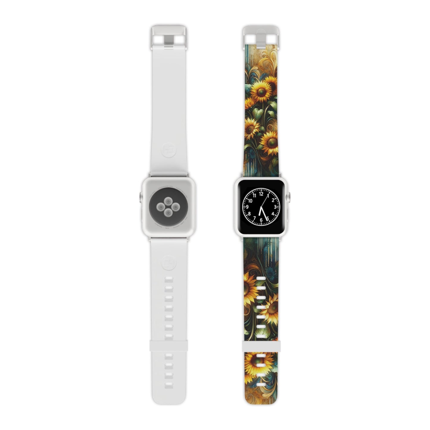 Watercolor Floral Sunflower Apple Watch Band - BOGO Cases