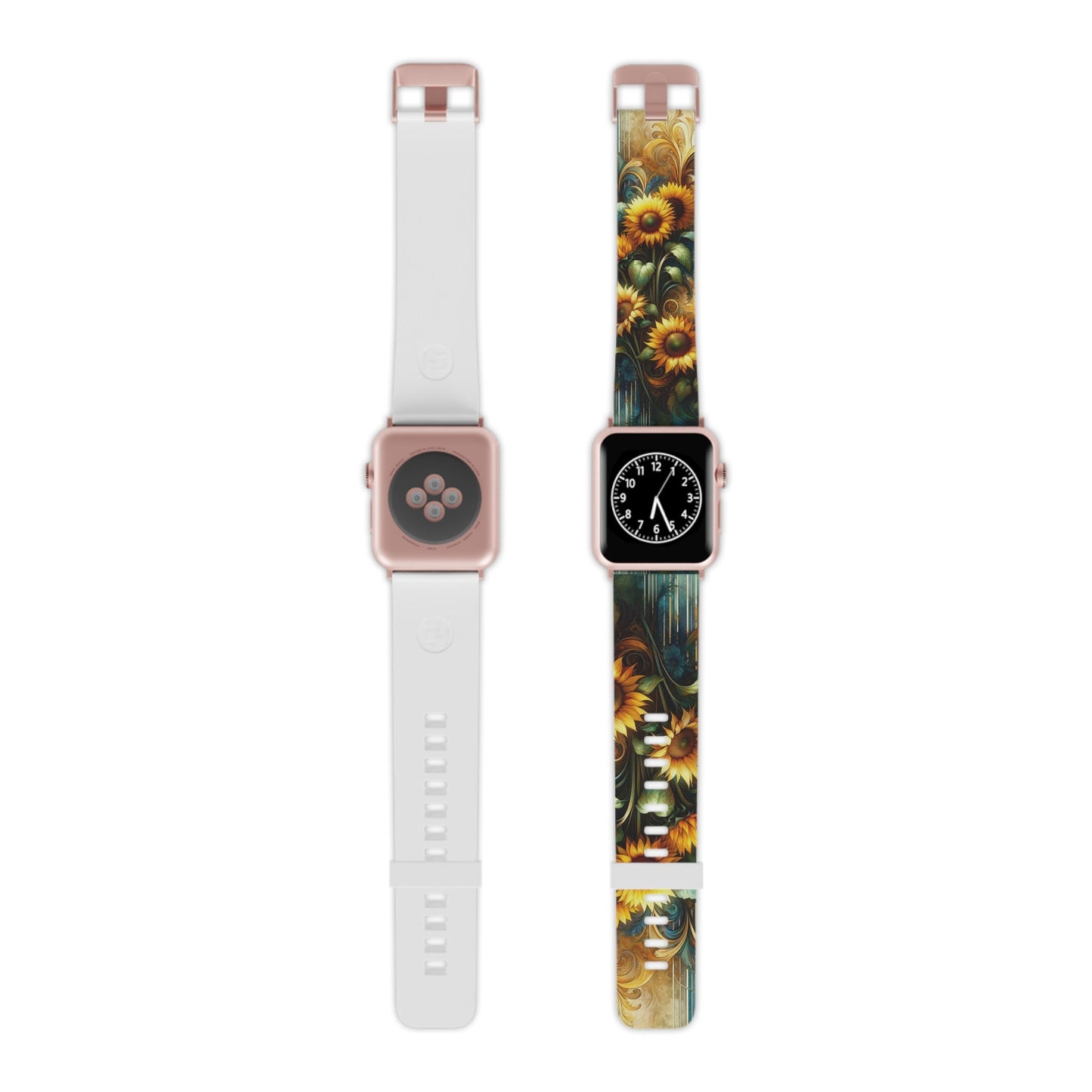 Watercolor Floral Sunflower Apple Watch Band - BOGO Cases