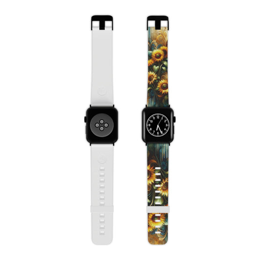 Watercolor Floral Sunflower Apple Watch Band - BOGO Cases