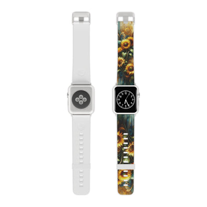 Watercolor Floral Sunflower Apple Watch Band - BOGO Cases
