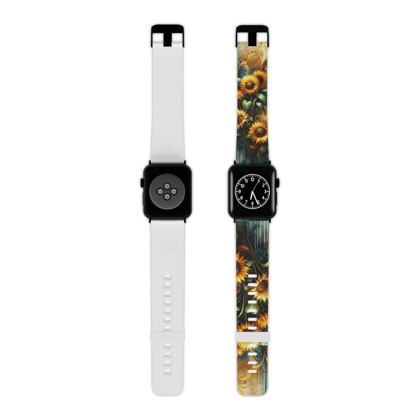 Watercolor Floral Sunflower Apple Watch Band - BOGO Cases