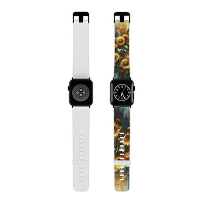 Watercolor Floral Sunflower Apple Watch Band - BOGO Cases