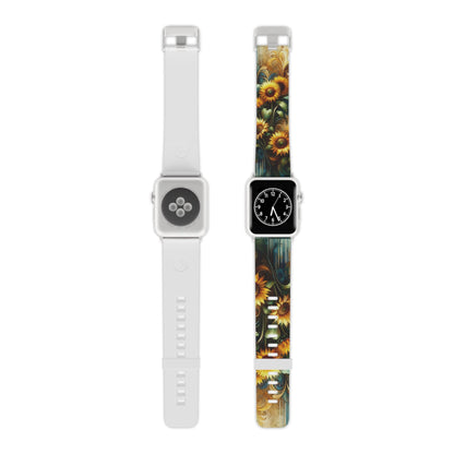 Watercolor Floral Sunflower Apple Watch Band - BOGO Cases