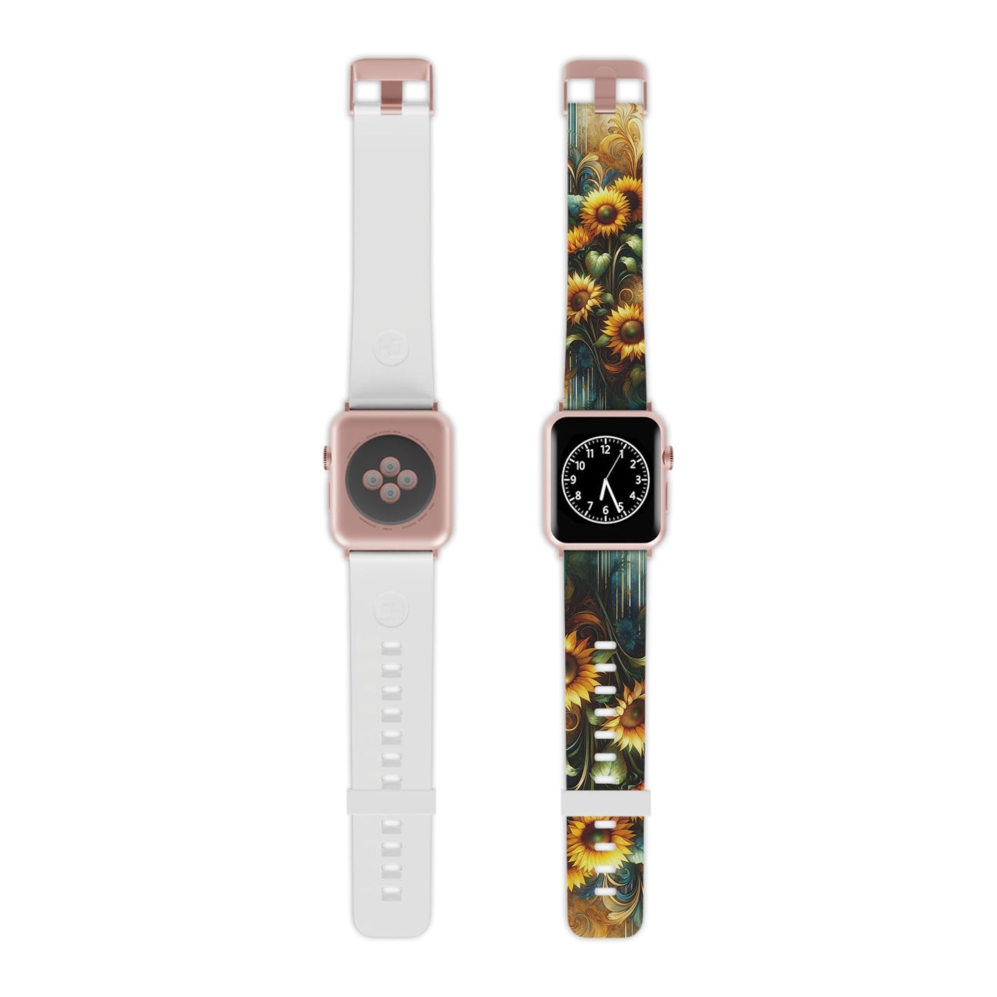 Watercolor Floral Sunflower Apple Watch Band - BOGO Cases