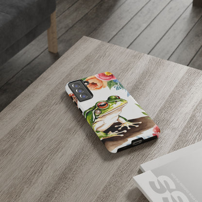 Watercolor Frog & Wildflower Art - Samsung Galaxy Case - BOGO Cases