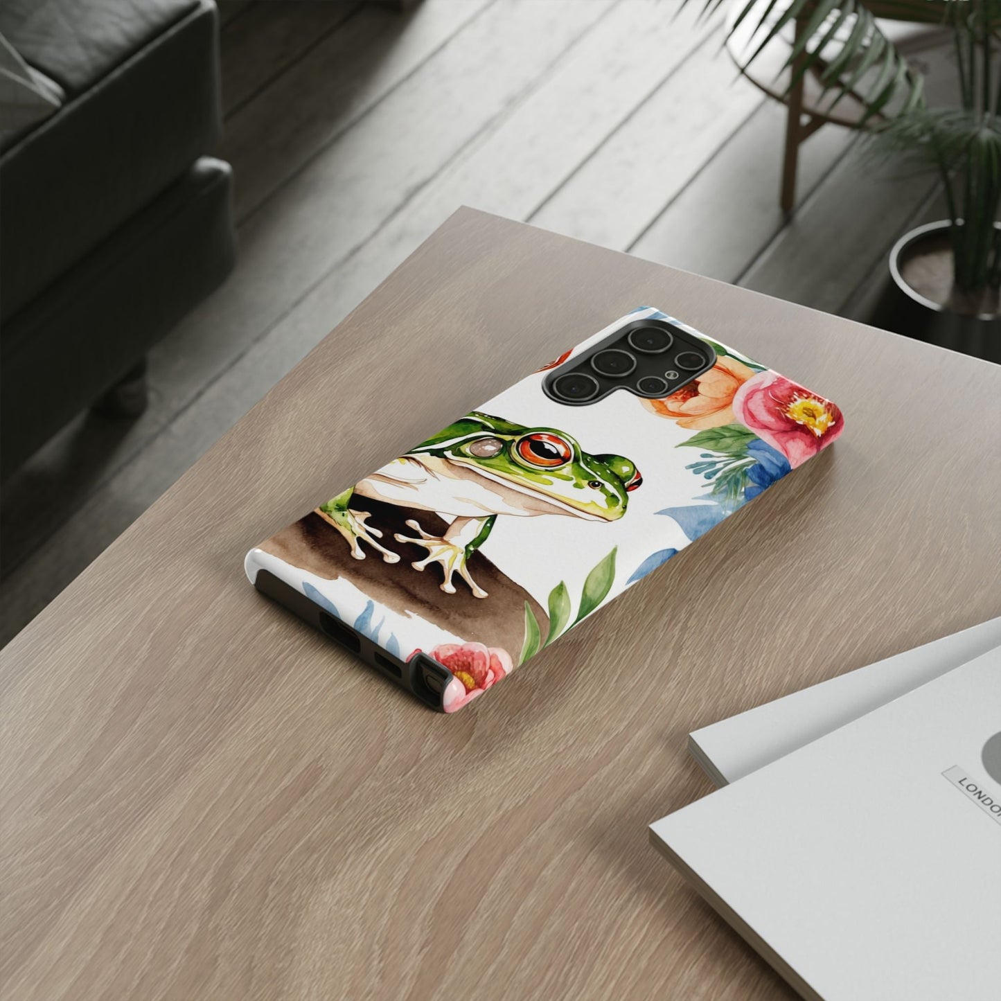 Watercolor Frog & Wildflower Art - Samsung Galaxy Case - BOGO Cases