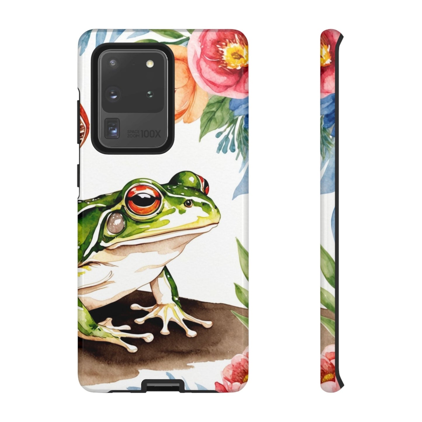 Watercolor Frog & Wildflower Art - Samsung Galaxy Case - BOGO Cases