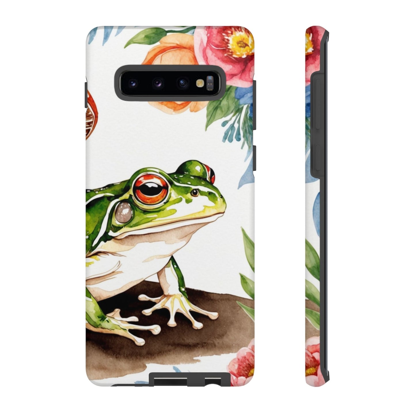 Watercolor Frog & Wildflower Art - Samsung Galaxy Case - BOGO Cases
