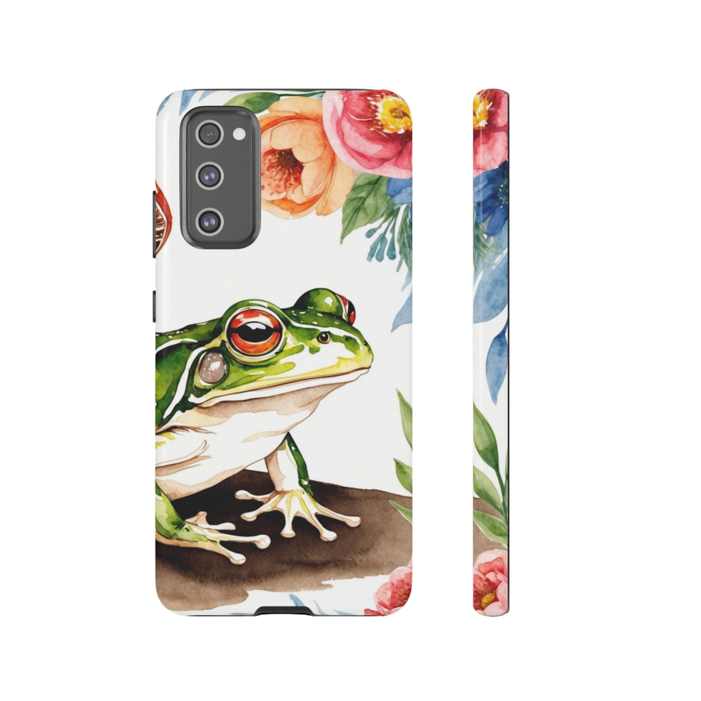 Watercolor Frog & Wildflower Art - Samsung Galaxy Case - BOGO Cases