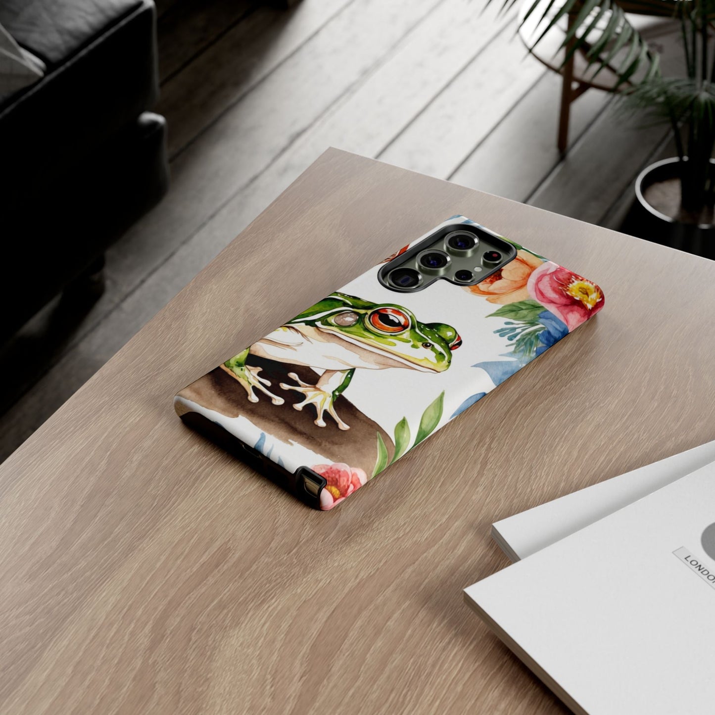 Watercolor Frog & Wildflower Art - Samsung Galaxy Case - BOGO Cases