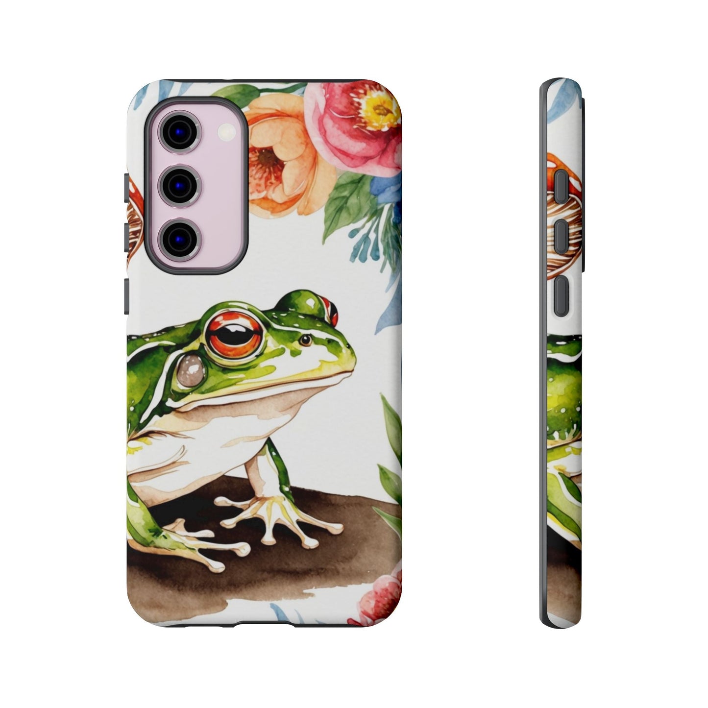 Watercolor Frog & Wildflower Art - Samsung Galaxy Case - BOGO Cases