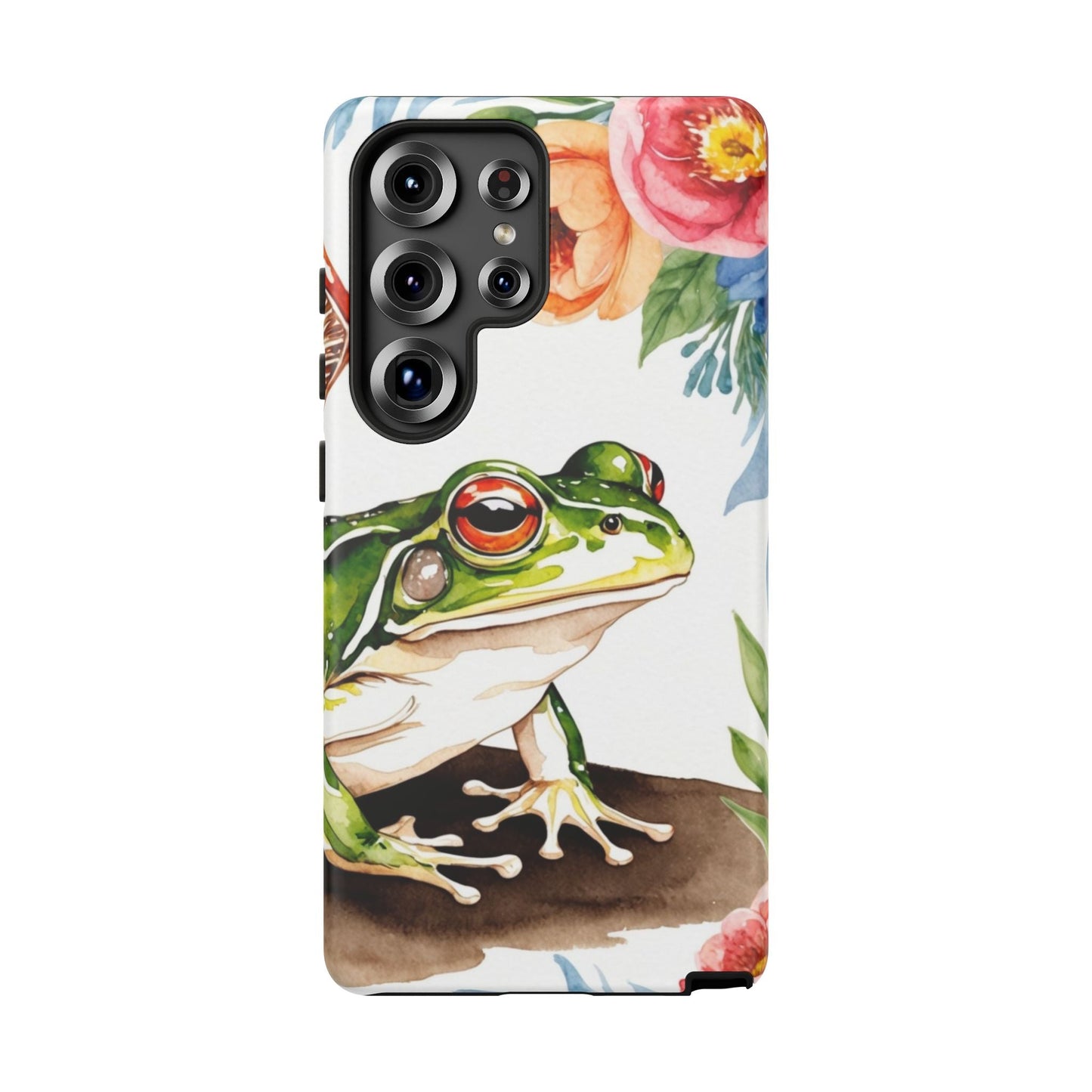 Watercolor Frog & Wildflower Art - Samsung Galaxy Case - BOGO Cases