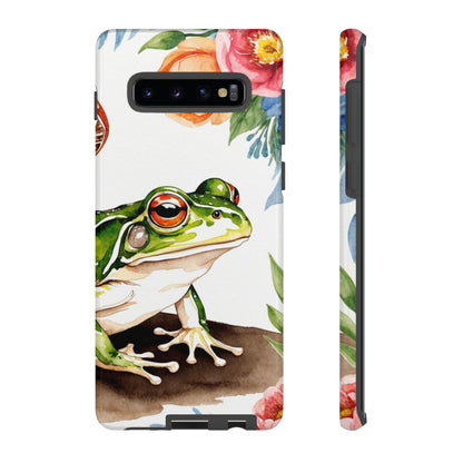 Watercolor Frog & Wildflower Art - Samsung Galaxy Case - BOGO Cases