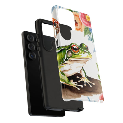 Watercolor Frog & Wildflower Art - Samsung Galaxy Case - BOGO Cases