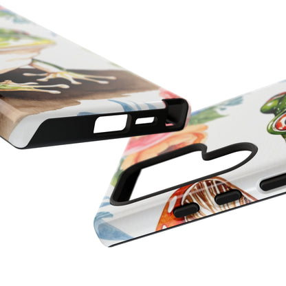 Watercolor Frog & Wildflower Art - Samsung Galaxy Case - BOGO Cases