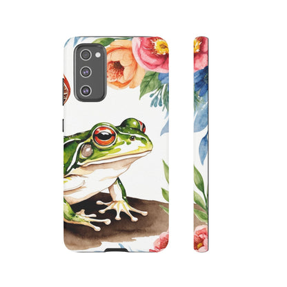Watercolor Frog & Wildflower Art - Samsung Galaxy Case - BOGO Cases