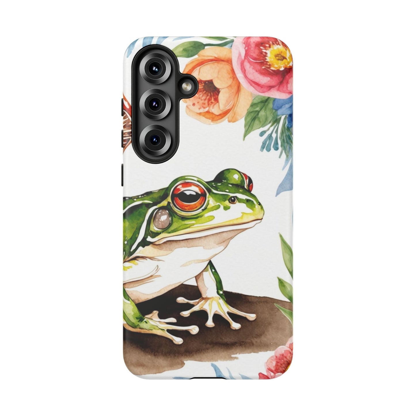 Watercolor Frog & Wildflower Art - Samsung Galaxy Case - BOGO Cases