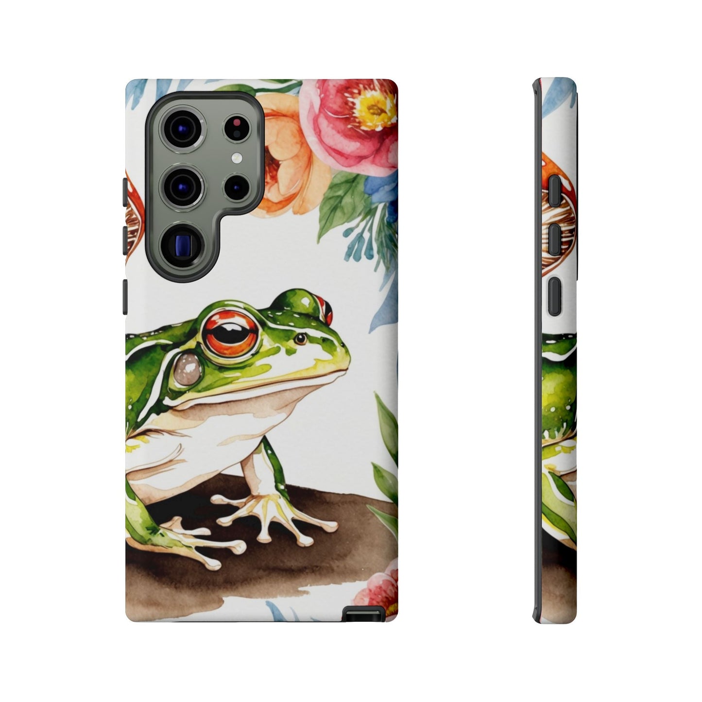 Watercolor Frog & Wildflower Art - Samsung Galaxy Case - BOGO Cases