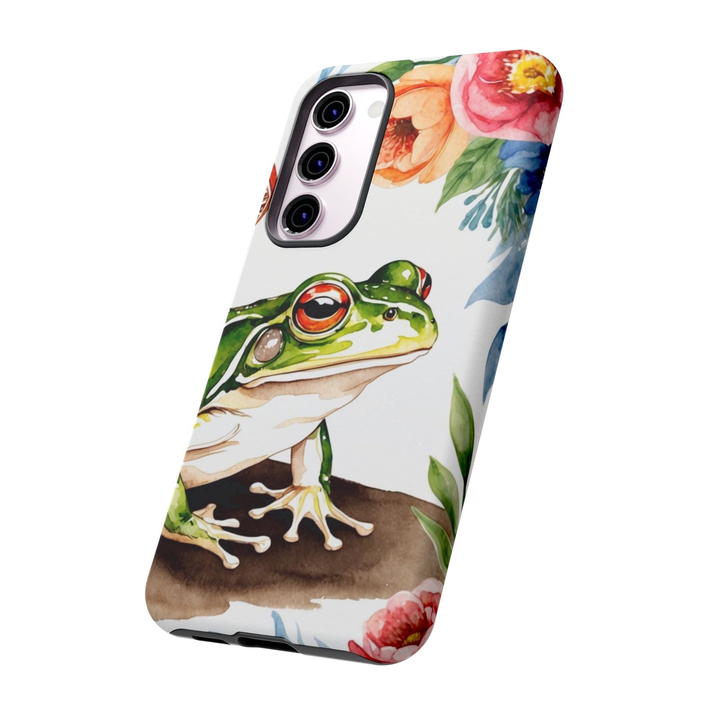 Watercolor Frog & Wildflower Art - Samsung Galaxy Case - BOGO Cases