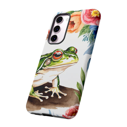 Watercolor Frog & Wildflower Art - Samsung Galaxy Case - BOGO Cases