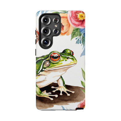 Watercolor Frog & Wildflower Art - Samsung Galaxy Case - BOGO Cases