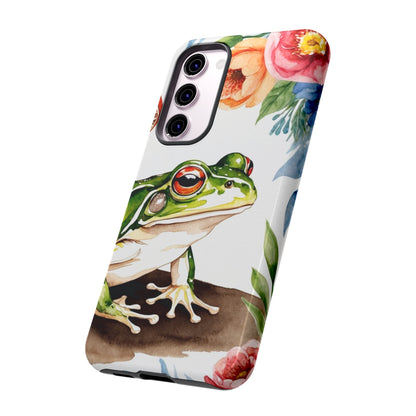 Watercolor Frog & Wildflower Art - Samsung Galaxy Case - BOGO Cases