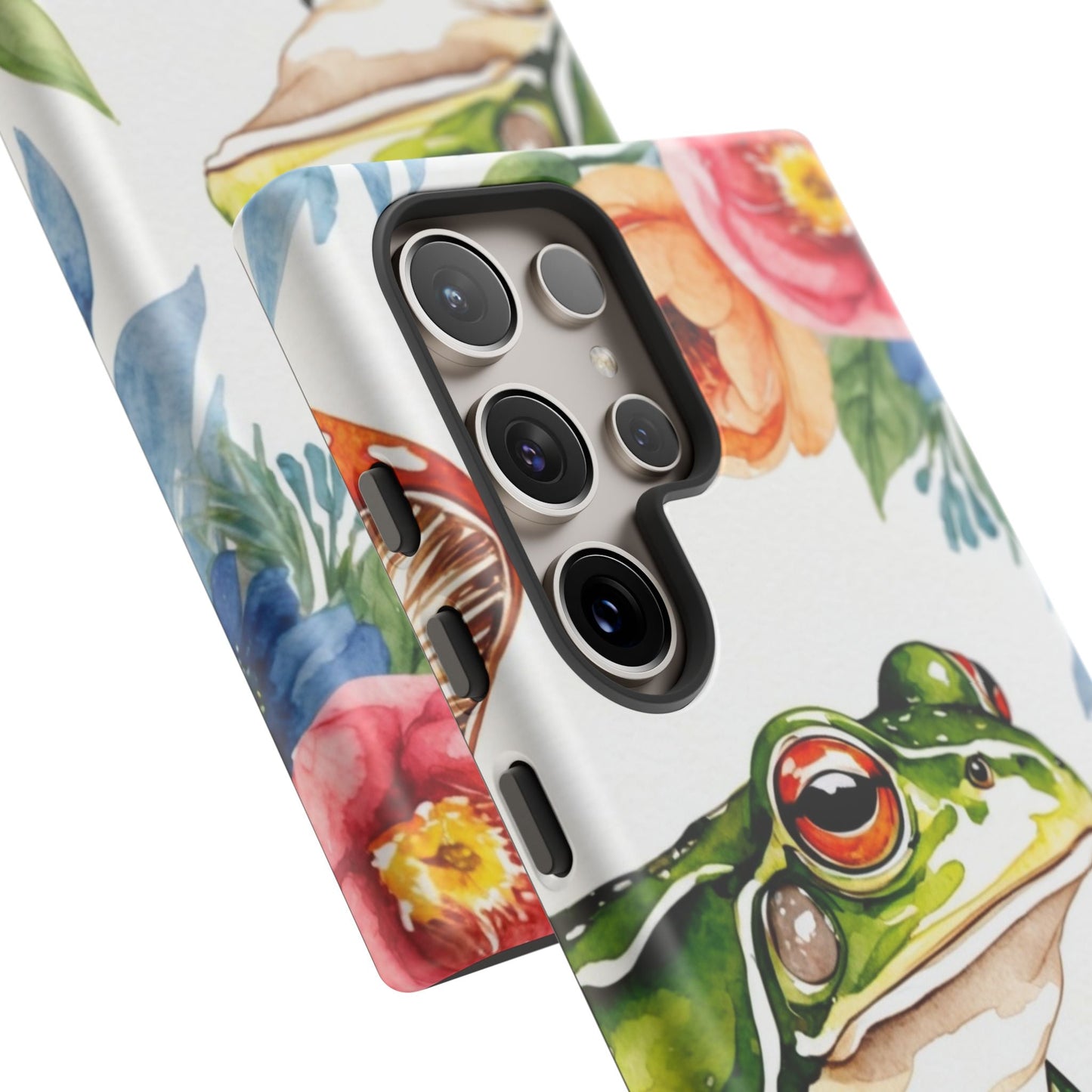 Watercolor Frog & Wildflower Art - Samsung Galaxy Case - BOGO Cases