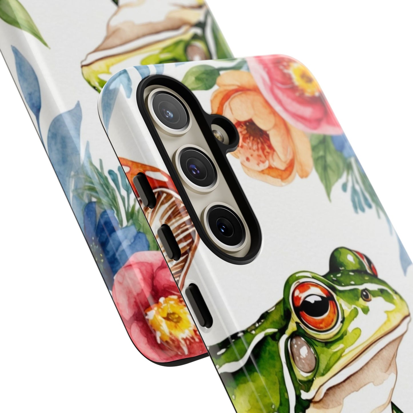 Watercolor Frog & Wildflower Art - Samsung Galaxy Case - BOGO Cases
