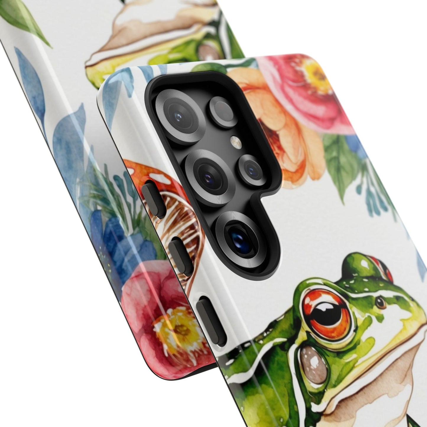 Watercolor Frog & Wildflower Art - Samsung Galaxy Case - BOGO Cases