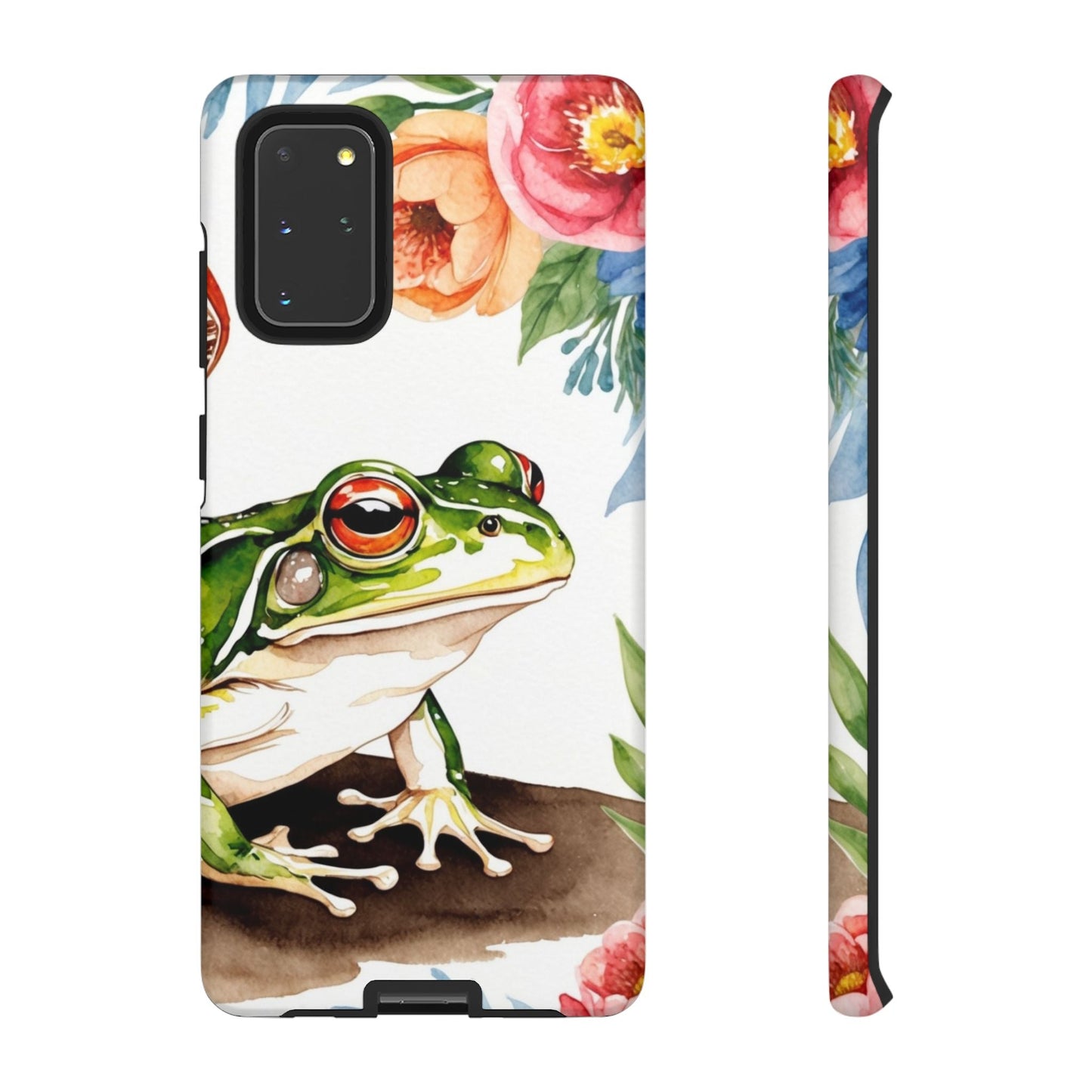 Watercolor Frog & Wildflower Art - Samsung Galaxy Case - BOGO Cases