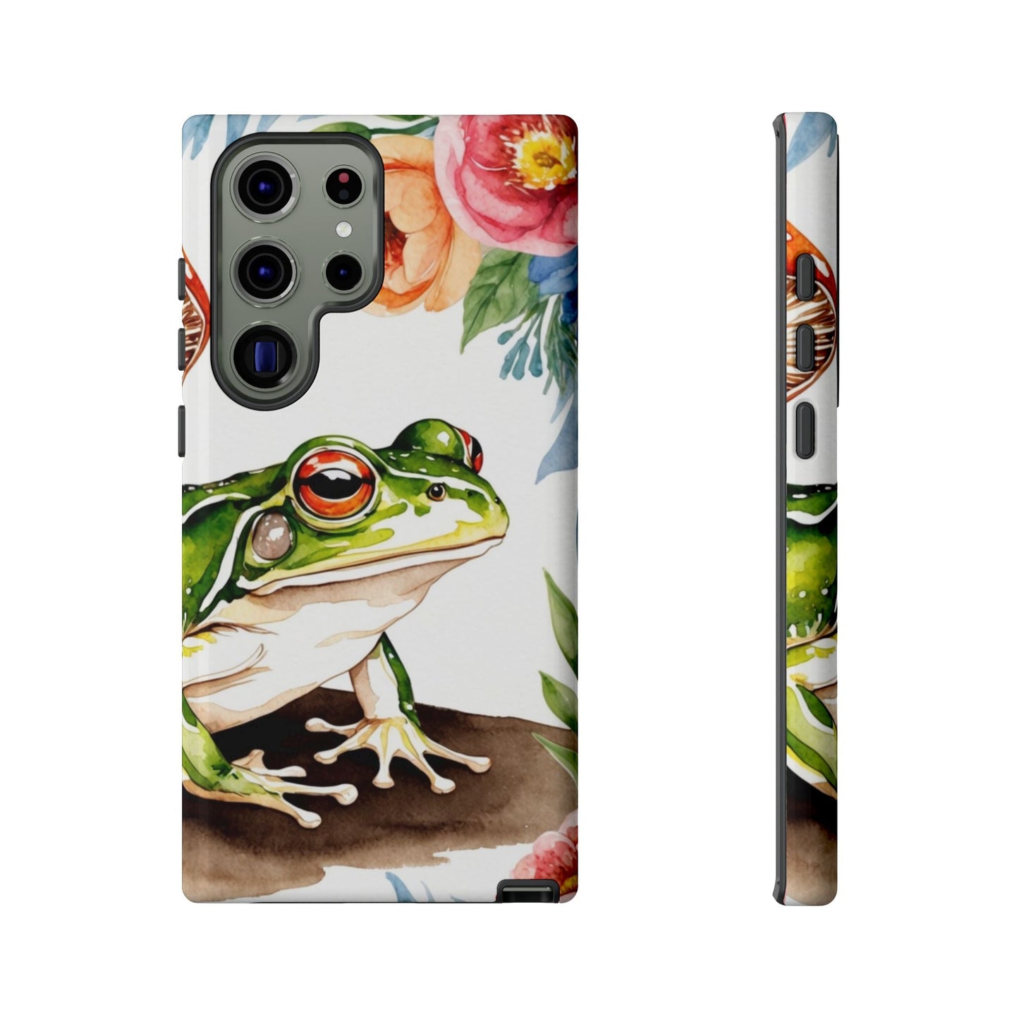 Watercolor Frog & Wildflower Art - Samsung Galaxy Case - BOGO Cases