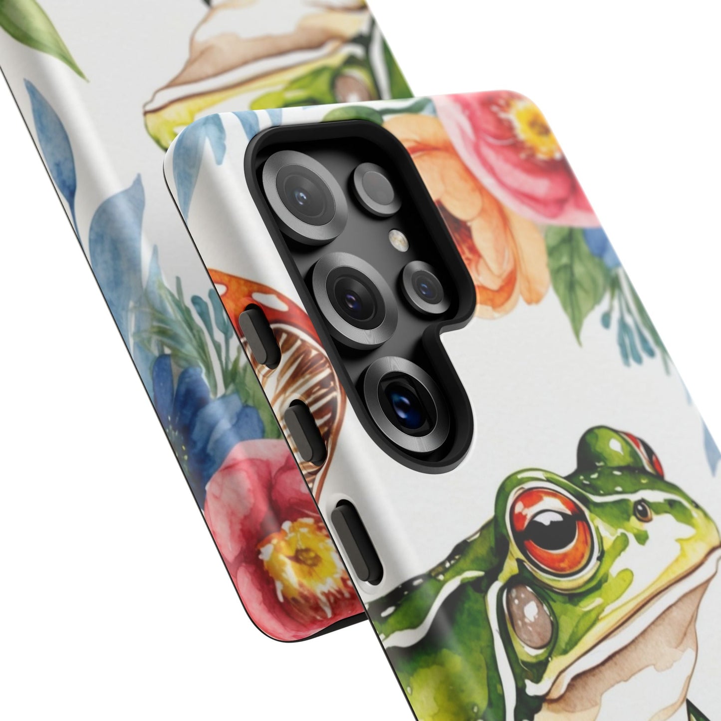 Watercolor Frog & Wildflower Art - Samsung Galaxy Case - BOGO Cases